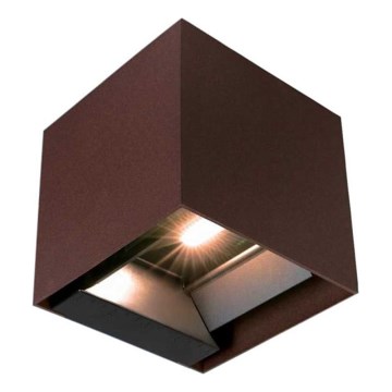 Luminária de parede solar LED com sensor LED/9W/3,7V 3000/4000/5000K 2600 mAh IP65 marrom