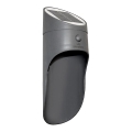 Luminária de parede solar LED com sensor PALESA LED/1W/3,7V IP65 1800 mAh cinza