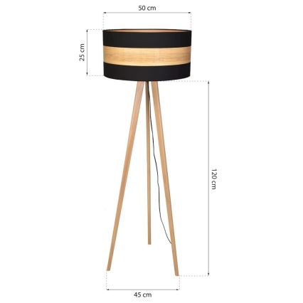 Luminária de piso TERRA 1xE27/60W/230V