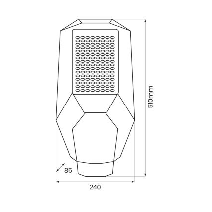 Luminária de rua LED regulável com sensor crepuscular e painel solar LED/200W/20000 mAh 6500K IP65 cinzento