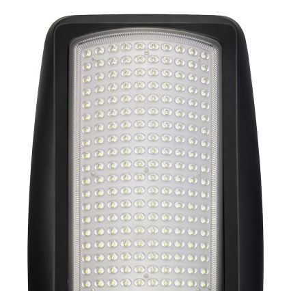 Lâmpada de rua solar LED regulável com sensor VENICE LED/200W/3,2V 12000 mAh IP65 preta + controlo remoto