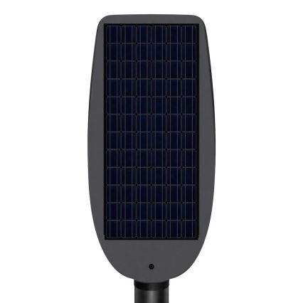 Lâmpada de rua solar LED regulável com sensor VENICE LED/200W/3,2V 12000 mAh IP65 preta + controlo remoto