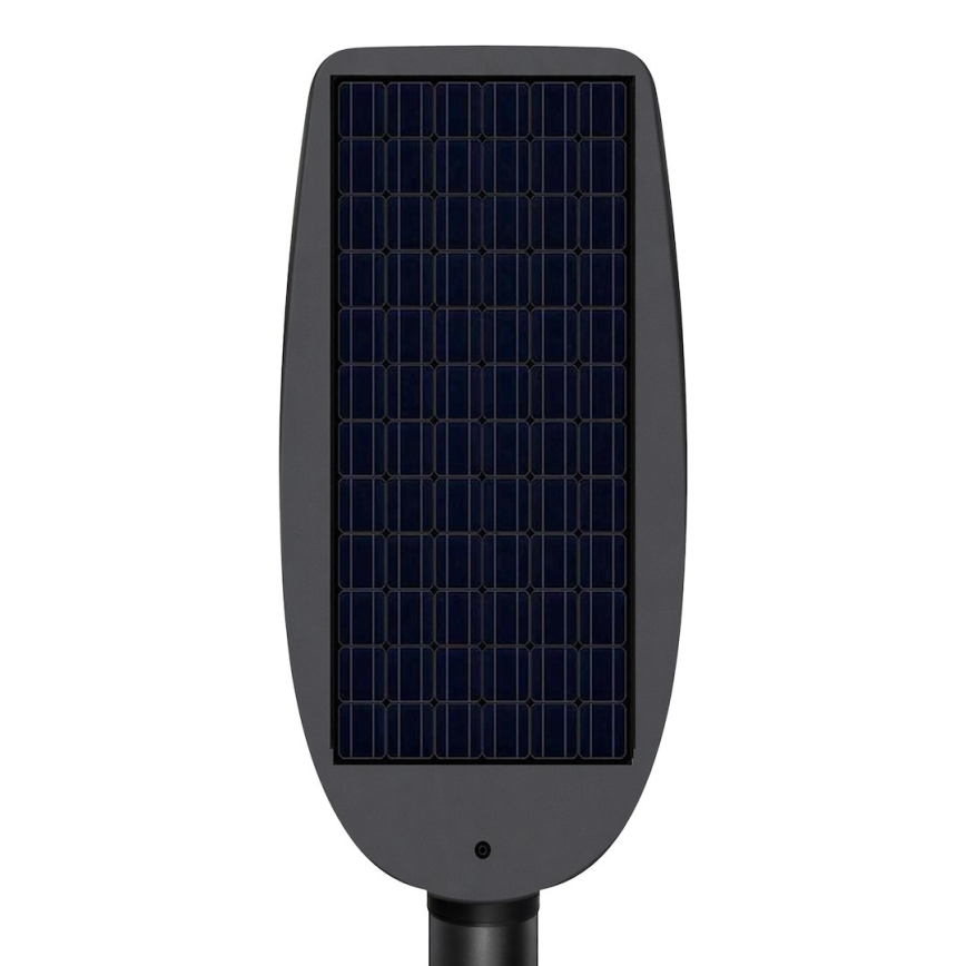 Lâmpada de rua solar LED regulável com sensor VENICE LED/200W/3,2V 12000 mAh IP65 preta + controlo remoto