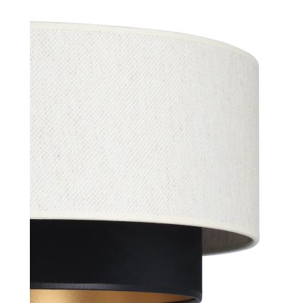 Luminária de tecto de montagem superficial NATIA 1xE27/60W/230V Ø 45 cm branco/preto