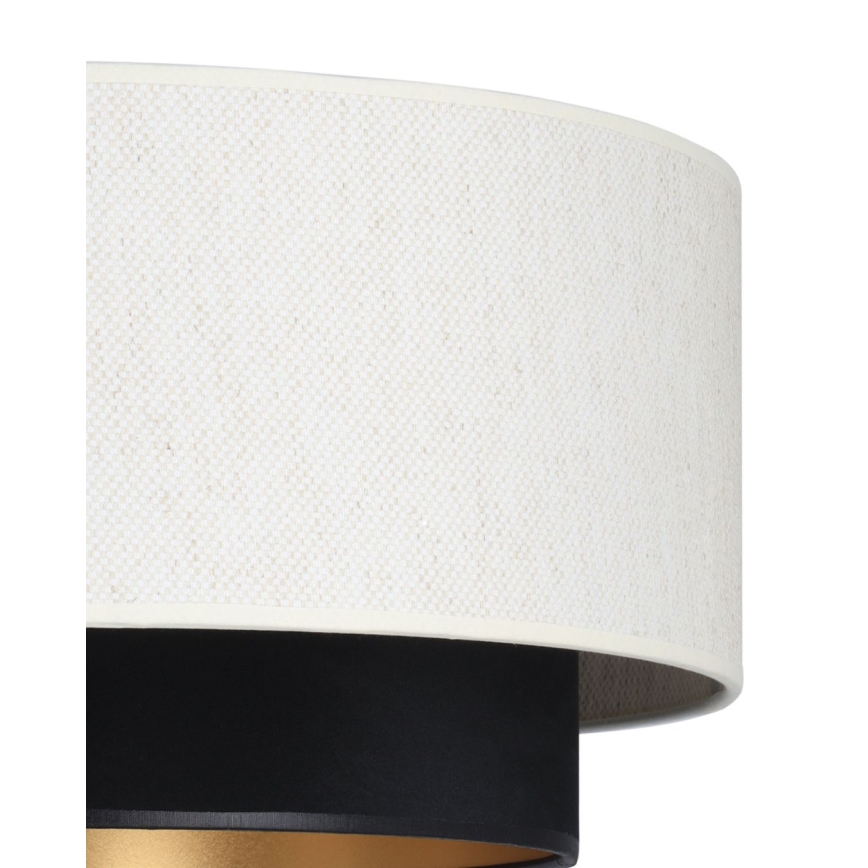 Luminária de tecto de montagem superficial NATIA 1xE27/60W/230V Ø 45 cm branco/preto