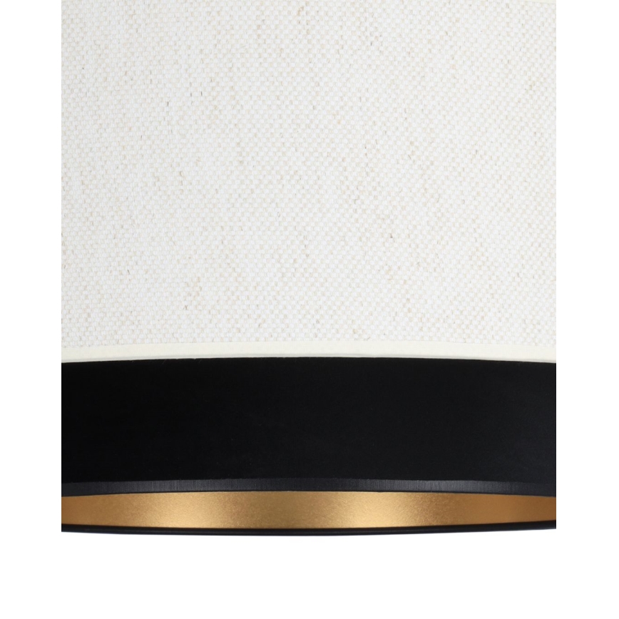 Luminária de tecto de montagem superficial NATIA 1xE27/60W/230V Ø 45 cm branco/preto