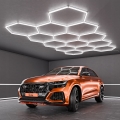 Luminária de tecto LED HEXAGON LED/570W/85-265V 6500K 522x298 cm CRI 90 IP44 branca