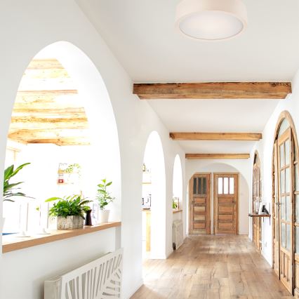 Luminária de teto 1xE27/60W/230V pinho