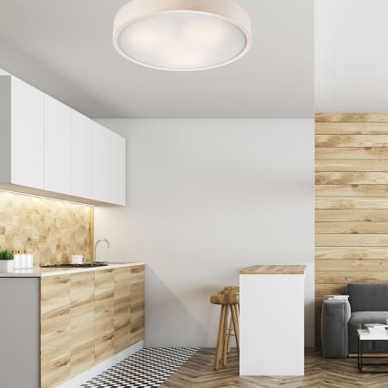 Luminária de teto 3xE27/60W/230V pinho