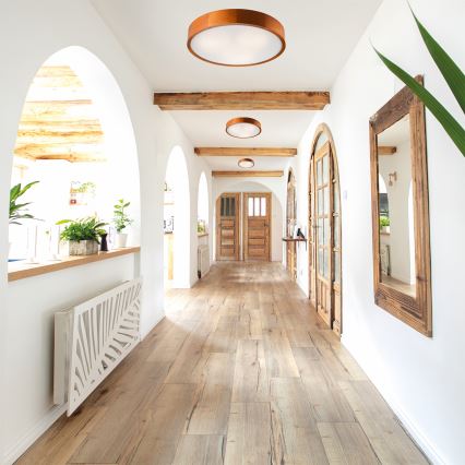 Luminária de teto 3xE27/60W/230V pinho