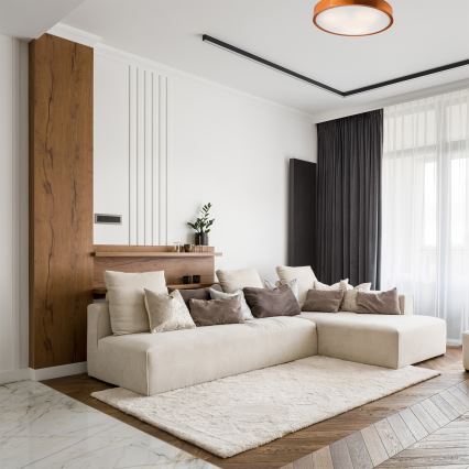 Luminária de teto 3xE27/60W/230V pinho