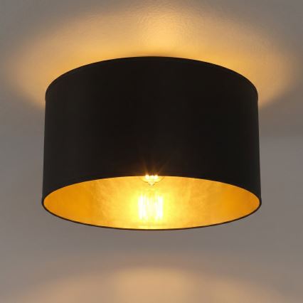 Luminária de teto ARDEN 1xE27/15W/230V Ø 40 cm preta