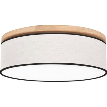 Luminária de teto BOHO 3xE27/25W/230V Ø 48 cm carvalho