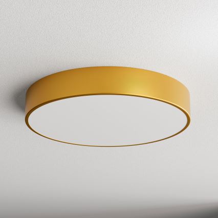 Candeeiro de teto com sensor de movimento e crepúsculo CLEO 4xE27/24W/230V diâmetro 50 cm dourado