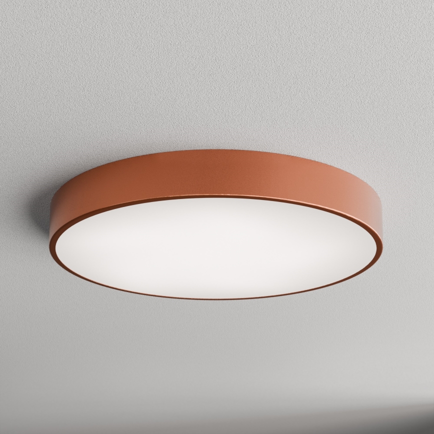 Luminária de teto com sensor de movimento e de crepúsculo CLEO 5xE27/24W/230V Ø 60 cm, acabamento em cobre