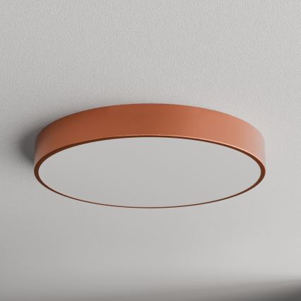 Luminária de teto com sensor de movimento e de crepúsculo CLEO 5xE27/24W/230V Ø 60 cm, acabamento em cobre