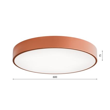 Luminária de teto com sensor de movimento e de crepúsculo CLEO 5xE27/24W/230V Ø 60 cm, acabamento em cobre