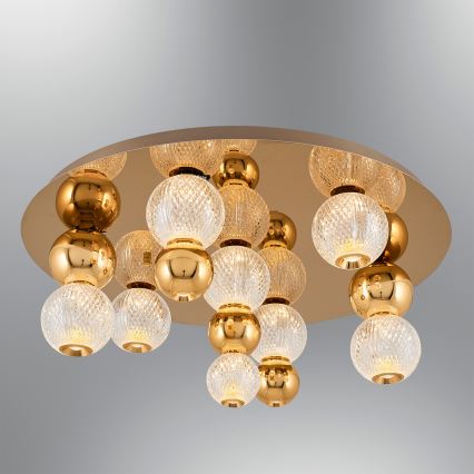 Luminária de teto CREMONA LED/37W/230V 3000K dourada