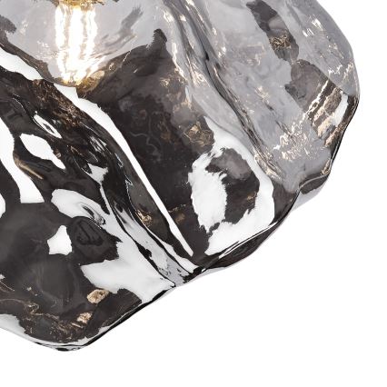 Luminária de teto CRISTAL 1xE14/15W/230V latão/preto fumê