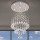 Luminária de teto de cristal LED NAURU LED/24W/230V Ø 40 cm cromado brilhante + comando remoto