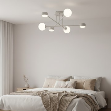 Luminária de teto de montagem em superfície HOLON 3xG9/8W/230V + 3xGX53/12W cinza