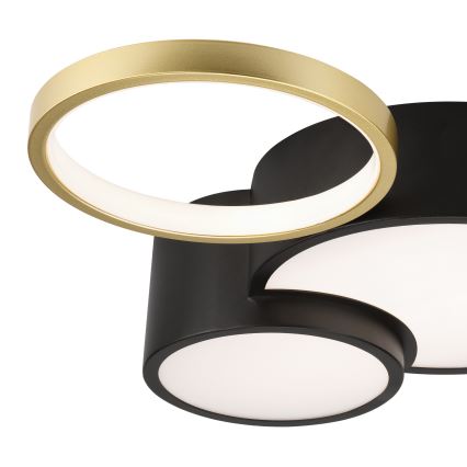 Luminária de teto dimável ALIZEE LED/30W/230V 3000-6500K preto/dourado