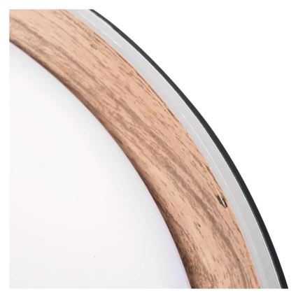 Luminária de tecto LED dimerizável ILVI LED/30W/230V 2700-6500K Ø 40 cm preto/bege + controlo remoto