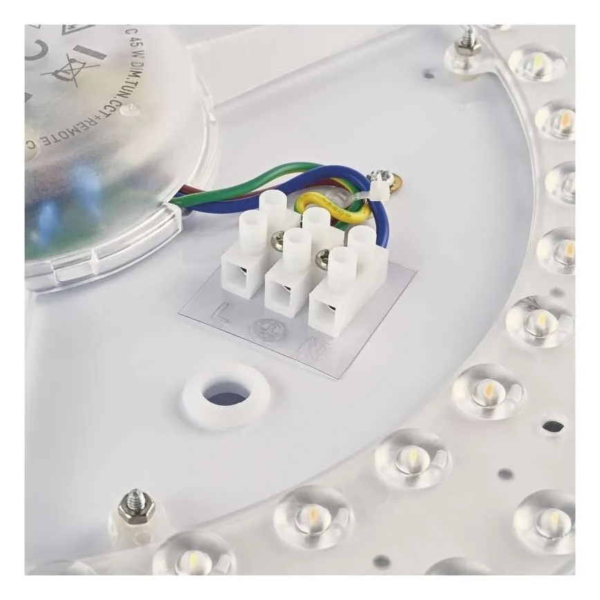 Luminária de tecto LED dimerizável ILVI LED/30W/230V 2700-6500K Ø 40 cm preto/bege + controlo remoto