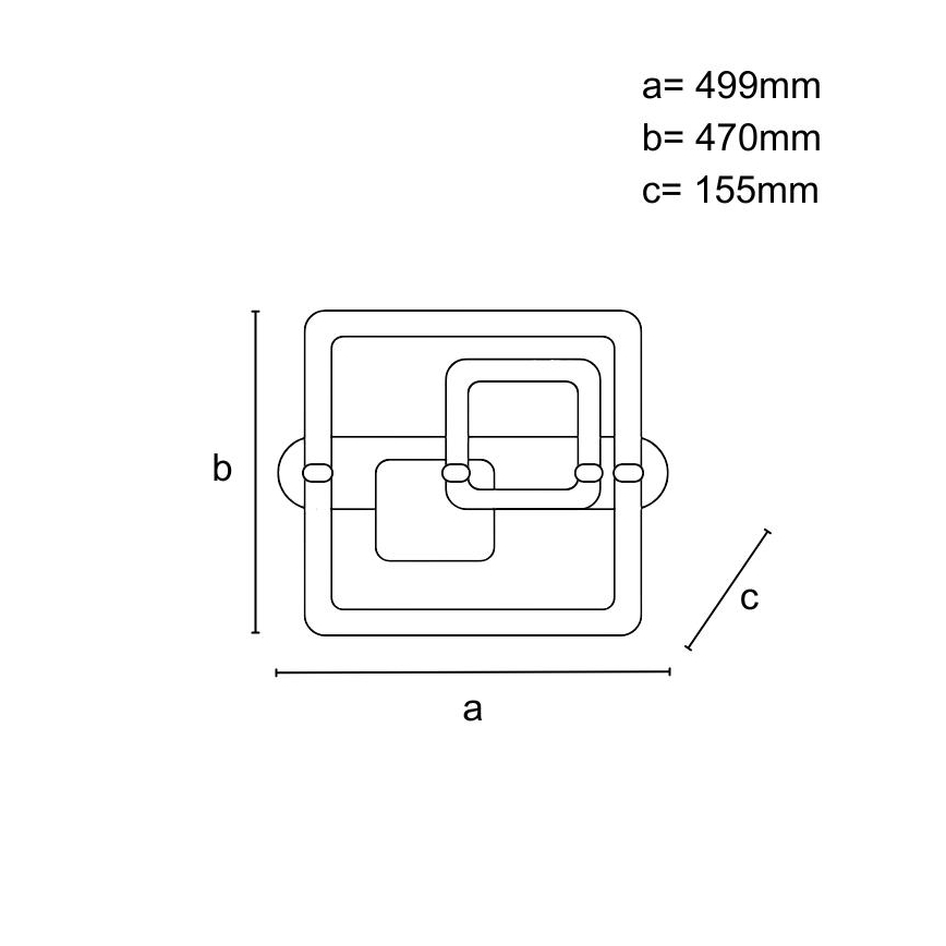 Luminária de teto dimerizável LED/140W/230V 3000-6500K + controlo remoto