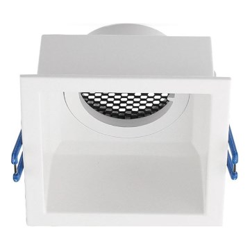 Luminária de teto embutida GU10 9x9 cm branca