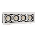 Luminária de teto embutida MODERN DAY MINI 4xGU10/10W/230V