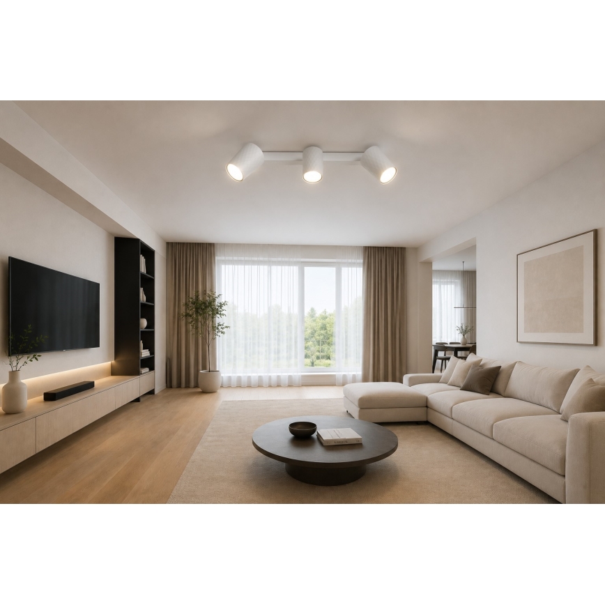Luminária de teto FAMA 3xGU10/30W/230V branca