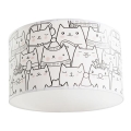 Luminária de teto infantil CATS 1xE27/60W/230V
