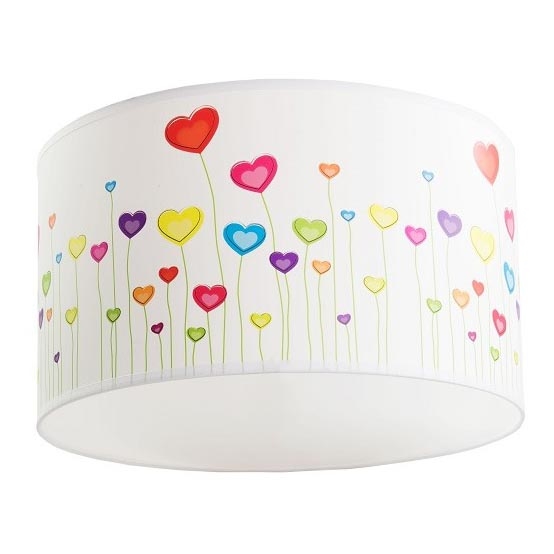 Luminária de teto infantil HEARTS 1xE27/60W/230V