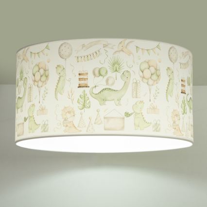 Luminária de teto infantil KIDS ROOM 1xE27/60W/230V diâmetro 40 cm dinossauro