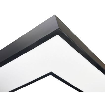 Luminária de teto LED/100W/230V 3000/4000/6500K 80x80 cm preta