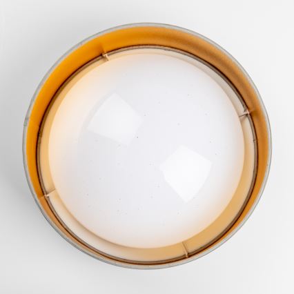 Luminária de teto LED/12W/230V Ø 32 cm taupe/dourado