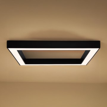 Luminária de teto LED/130W/230V 3000/4000/6500K 100x100 cm preta