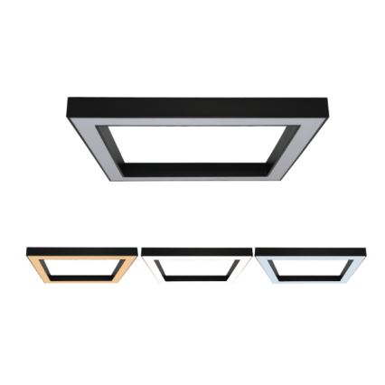 Luminária de teto LED/130W/230V 3000/4000/6500K 100x100 cm preta