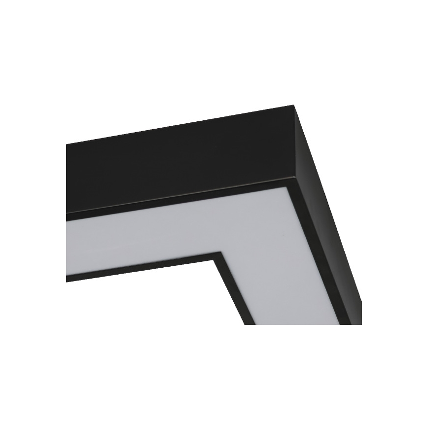 Luminária de teto LED/130W/230V 3000/4000/6500K 100x100 cm preta