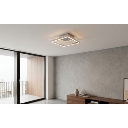 Luminária de teto LED/14W/230V cromado brilhante