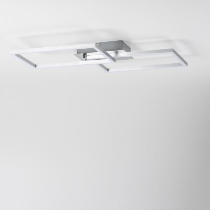 Luminária de teto LED/17W/230V cromada fosca