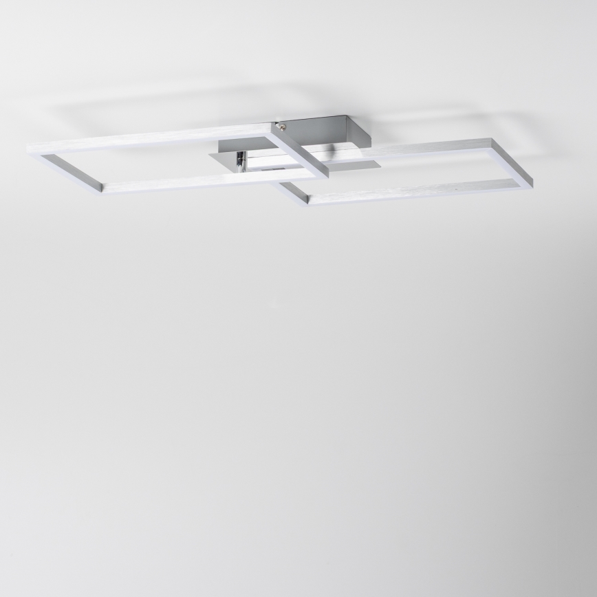 Luminária de teto LED/17W/230V cromada fosca