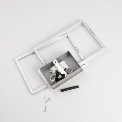 Luminária de teto LED/17W/230V cromada fosca