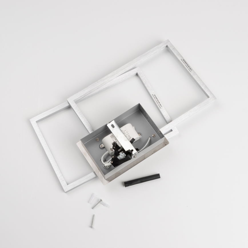 Luminária de teto LED/17W/230V cromada fosca