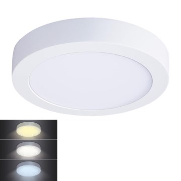 Luminária de teto LED/18W/230V 3000/4000/6000K Ø 22,5 cm branca