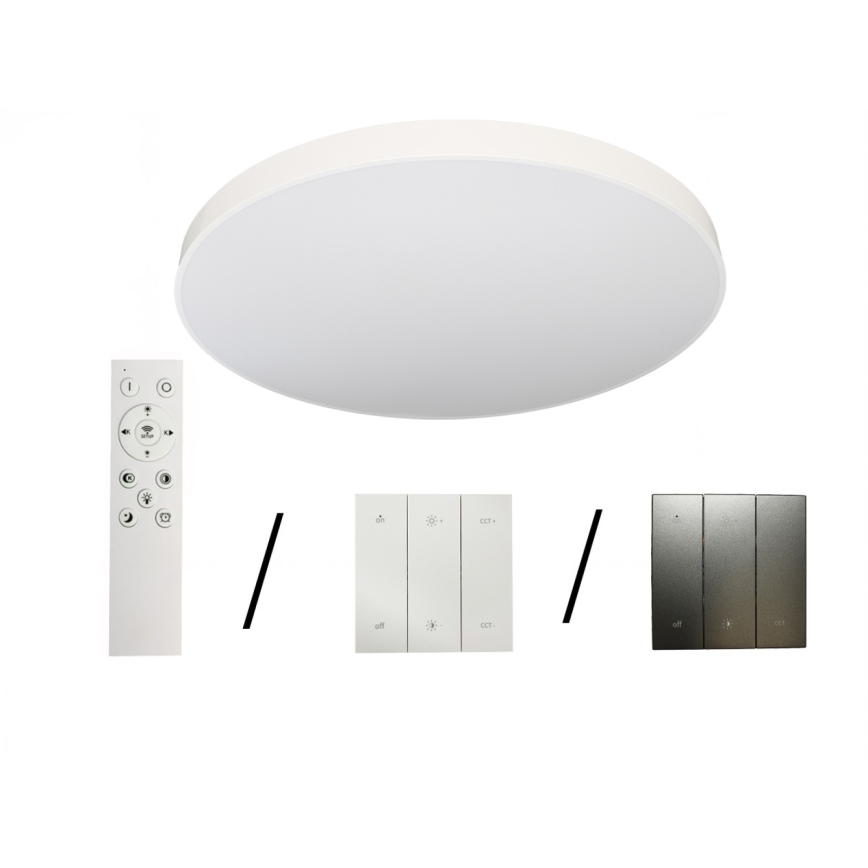 Luminária de teto LED/300W/230V 3000/4000/6500K Ø120 cm branca