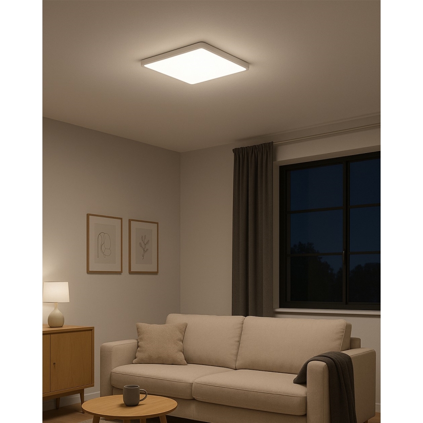 Luminária de teto LED/32W/230V 3000/4000/6500K 40x40 cm branca