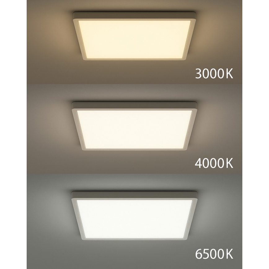 Luminária de teto LED/32W/230V 3000/4000/6500K 40x40 cm branca