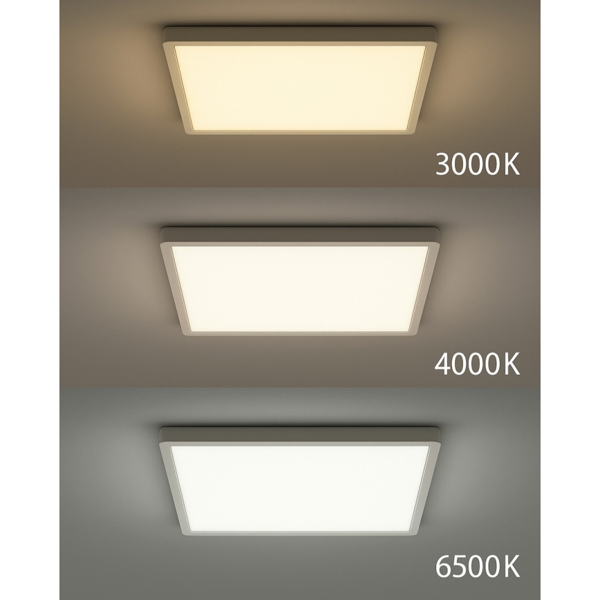 Luminária de teto LED/40W/230V 3000/4000/6500K 50x50 cm branca